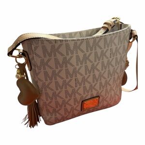 Michael Kors Cream Monogram Crossbody NWOT with Dustbag